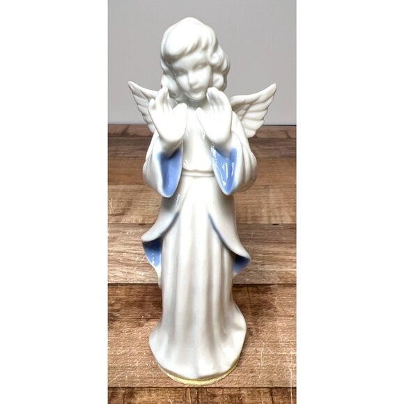 Dresden Porcelain Figurine vintage W Germany west angel statue - Picture 1 of 5